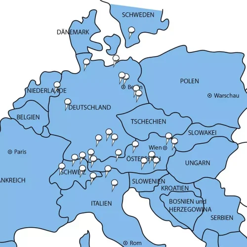 Landkarte unserer Kunden